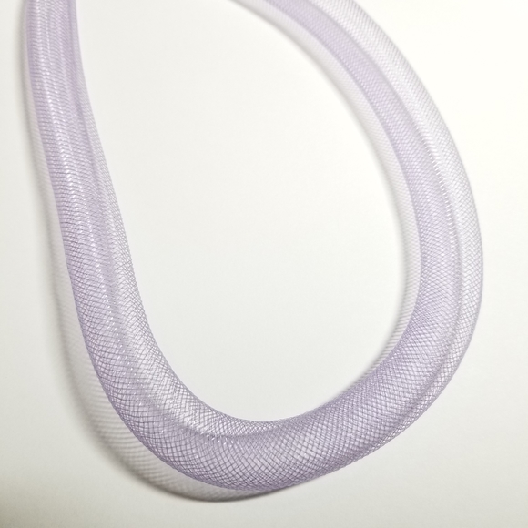 Relisted-Sajen mesh necklace Sterling Silver woven tube lavender purple - Picture 5 of 13